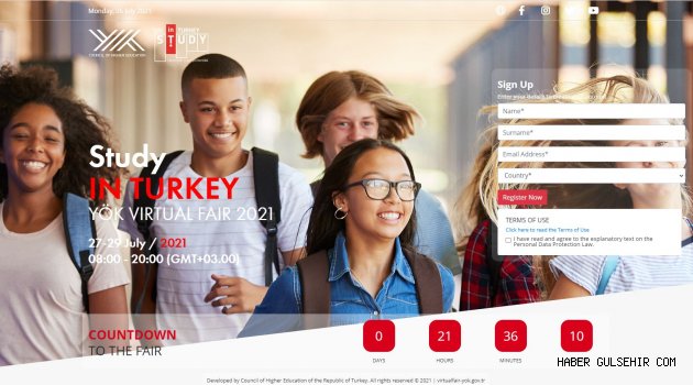 NEVÜ ‘Study in Turkey YÖK Sanal Fuarı’nda