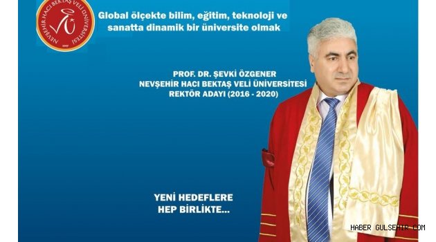 Prof. Dr. ÖZGENER NEHÜ Rektörlüğüne Aday Olduğunu Açıkladı.