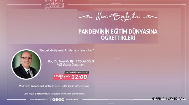 Sosyal Medya Üzerinden “NEVÜ Söyleşileri”