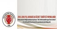 2015-2016 Avukatlık Asgari Ücret Tarifesi