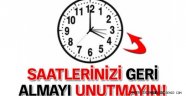 Pazar Günü Saatler 1 Saat Geri Alınacak