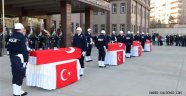 Diyarbakır Şehitleri; Düzenlenen Törenle memleketlerine uğurlandı.