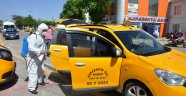 Avanos’ta Taksi Durakları Dezenfekte Edildi.