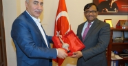 BANGLADEŞ’İN ANKARA BÜYÜKELÇİSİ SİDDİKİ ,NEVŞEHİR BELEDİYESİNİ ZİYARET ETTİ