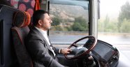 Başkan Rasim Arı, Nevşehir Belediyesi SK Takım Otobüsünü Kullandı