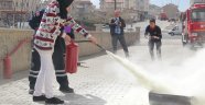 Derinkuyu Cumhuriyet İlkokulu Öğrencileri, Yangın Tatbikatında