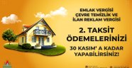 EMLAK, ÇEVRE TEMİZLİK VE İLAN REKLAM VERGİSİ ÖDEMELERİ İÇİN SON GÜN 30 KASIM