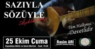 ‘SAZIYLA SÖZÜYLE AŞIKLARIMIZ’ PROGRAMI 25 EKİM CUMA AKŞAMI GERÇEKLEŞTİRİLECEK