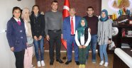 Şırnak-İdil’deki öğrencilerden, Başkan Karaaslan’a teşekkür ziyareti