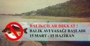Su Ürünleri Avlanma Yasağı Başladı
