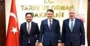 TARIM VE ORMAN BAKANI PAKDEMİRLİ’Yİ ZİYARET EDEN BAŞKAN ARI MÜJDELERLE DÖNÜYOR