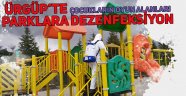 Ürgüp'te Çocuk Parkları Dezenfekte Edildi