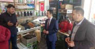 VALİ AKTAŞ, ESNAFLARI İŞYERLERİNDE ZİYARET EDİYOR…