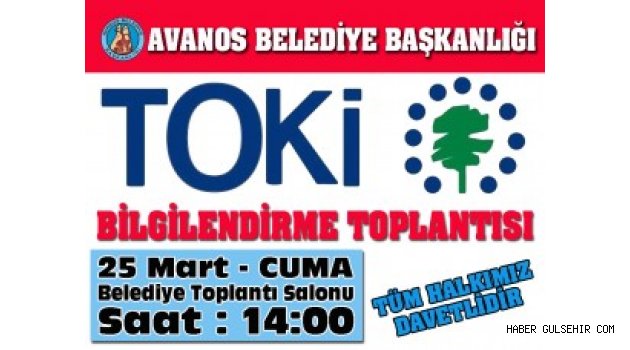 TOKİ Bilgilendirme Toplantısı