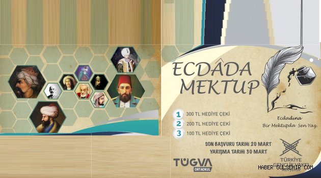 TÜGVA NEVŞEHİR'DEN ECDÂDA MEKTUP KONULU YARIŞMA