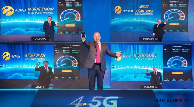 Turkcell 4.5G şebekesi 81 ilde birden hazır