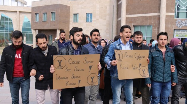 Üniversite Öğrencileri ‘Çocuk İstismarına Hayır’ Dedi