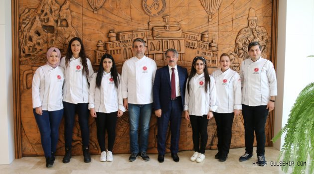 ÜSET MYO Aşçılık Programından Rektör Bağlı’ya Teşekkür Ziyareti